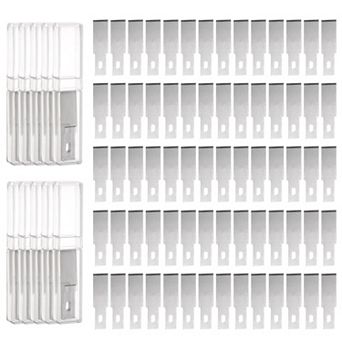 100 pc Exacto Knife Blades, Hobby Knife Replacement Blades Spare Precision Exacto Blades Refills