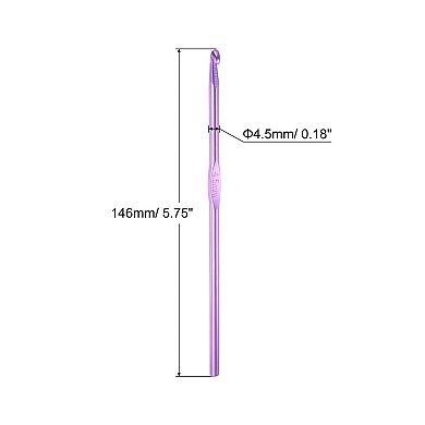 Aluminum Crochet Hook Knitting Needles for DIY Craft Yarn 10Pcs