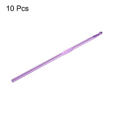 Aluminum Crochet Hook Knitting Needles for DIY Craft Yarn 10Pcs