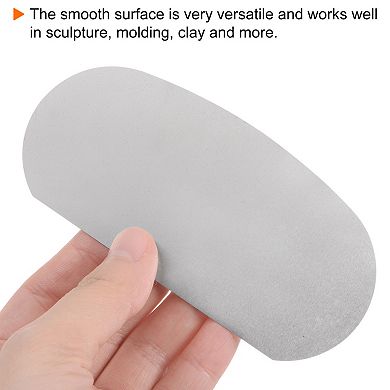 Stainless Steel Clay Scraper, Pottery Steel Clay Scraper Clay Sculpture Pottery Gray 4 Pc