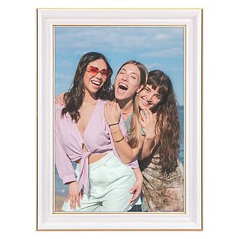 Picture Frame for Tabletop Display and Wall Hanging, Art Photo Frame for Photo and Poster White 6x8