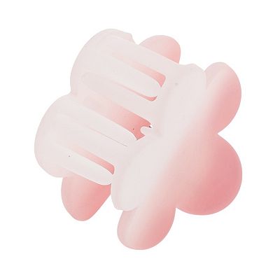 Flower Frosted Hair Clips for Home Gradient Pink 1 Pc