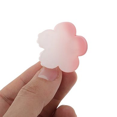 Flower Frosted Hair Clips for Home Gradient Pink 1 Pc