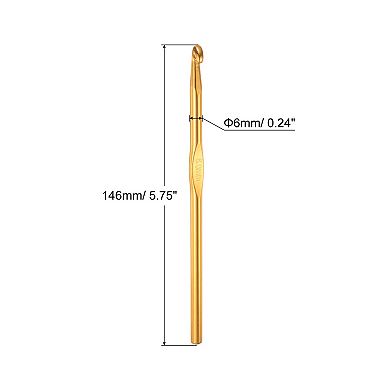 Aluminum Crochet Hook Knitting Needles for DIY Craft Yarn 10Pcs