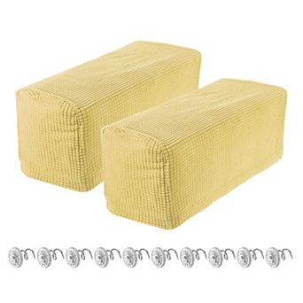 Stretch Armrest Covers for Chairs/Sofas, Couch Arm Covers with Twist Pin, Furniture Protector