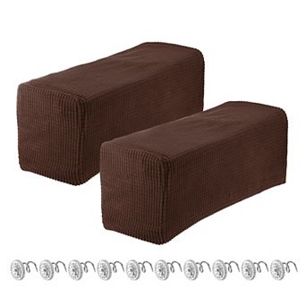 Stretch Armrest Covers for Chairs/Sofas, Couch Arm Covers with Twist Pin, Furniture Protector