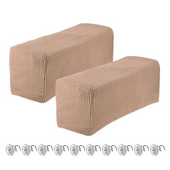 Stretch Armrest Covers for Chairs/Sofas, Couch Arm Covers with Twist Pin, Furniture Protector