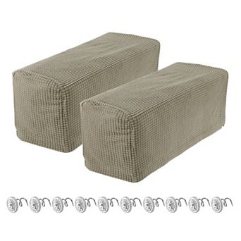 Stretch Armrest Covers for Chairs/Sofas, Couch Arm Covers with Twist Pin, Furniture Protector