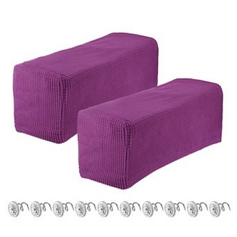 Stretch Armrest Covers for Chairs/Sofas, Couch Arm Covers with Twist Pin, Furniture Protector