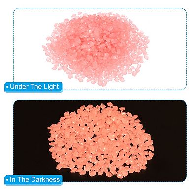 8000pcs Glow Rocks 3-5mm Glow Pebbles Decoration in the Dark Luminous Stones Decor DIY Decorative
