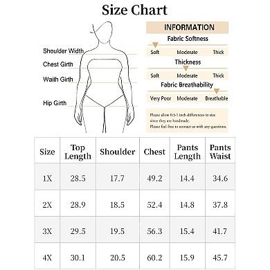 Women's Plus Size 2 Piece Outfit Set Shirts Striped Collared Button Down Cotton Blouse and Shorts