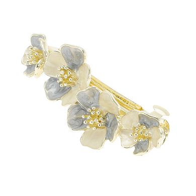 Paint Lily Flowers French Barrette Hair Clips for Home 1 Pc