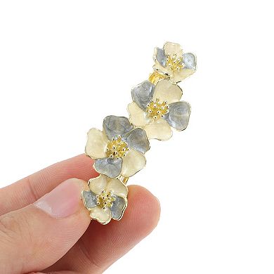 Paint Lily Flowers French Barrette Hair Clips for Home 1 Pc