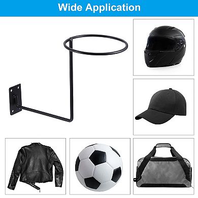 2 Pcs Motorcycle Accessories Helmet Holder, Durable Metal Helmet Holder Wall Mount