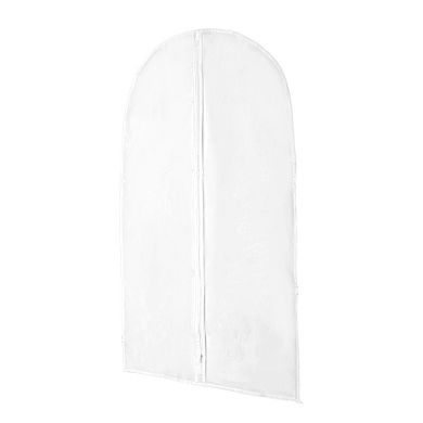 Dustproof Garment Bag Zipper Clothing Dust Cover 47.24"x23.62" 5 Pcs