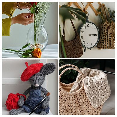 Double End Crochet Hooks 2/0 to 10/0 Aluminum Golden Tone Knitting Needles Crocheting Stitch 10Pcs