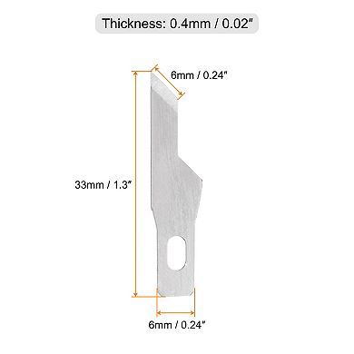 60 Pcs Exacto Knife Blades, Hobby Knife Replacement Blades Spare Precision Exacto Blades