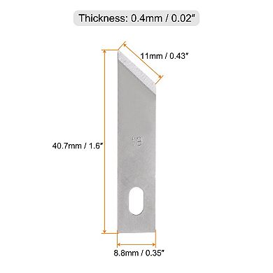 40 Pcs Exacto Knife Blades, Hobby Knife Replacement Blades Spare Precision Exacto Blades