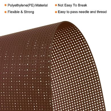 4Pcs Plastic Mesh Canvas Sheet 8.27"x11" 14 Count 0.8mm Hole Blank Canvas for Embroidery Needlepoint