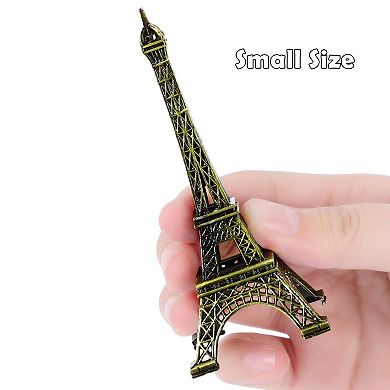 Eiffel Tower Statue Decor Mini Metal Eiffel Tower Model Figurine for Souvenirs, Cake Table Decor