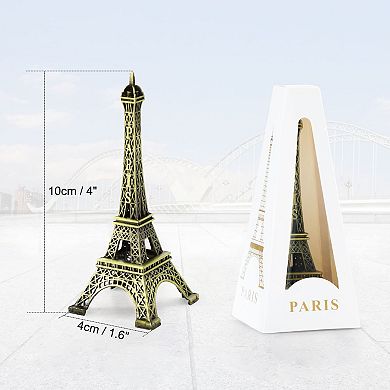 Eiffel Tower Statue Decor Mini Metal Eiffel Tower Model Figurine for Souvenirs, Cake Table Decor