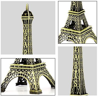 Eiffel Tower Statue Decor Mini Metal Eiffel Tower Model Figurine for Souvenirs, Cake Table Decor