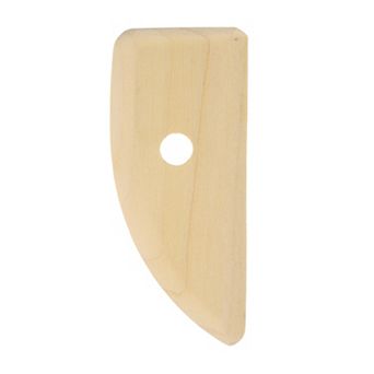 Pottery Ribs 12cm x 5.3cm Wooden Clay Ceramic Sculpting Tools for Removing Finger Marks