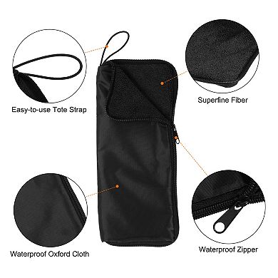 Wet Umbrellas Bag 11"x5" Superfine Fiber Reversible Umbrellas Sleeve Cover