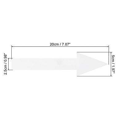 20Pcs Arrow Sticker Removable Self Adhesive Waterproof Large Arrow Sign Floor Decal Wall Marking