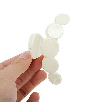 Five Circles Hair Clips for Home White 1 Pc