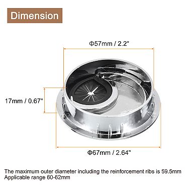 Cable Hole Cover, 4Pcs ABS Desk Cable Wire Cord Grommet Hole Cover