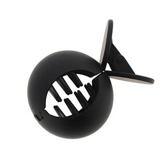 Grace Frosted Circle Hair Clips for Home Black 1 pc