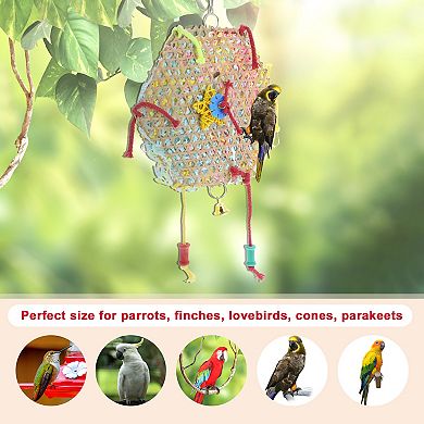 2 Pcs Bird Parrot Toys, Bird Hanging Foraging Shredder Toys, Bird Toys, Bird Cage Accessories