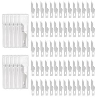 100 pc Exacto Knife Blades, Hobby Knife Replacement Blades Spare Precision Exacto Blades