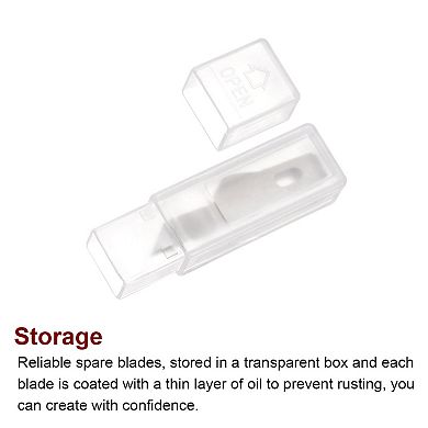 100 Pcs Exacto Knife Blades, Hobby Knife Replacement Blades Spare Precision Exacto Blades