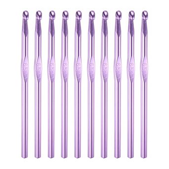 Aluminum Crochet Hook Knitting Needles for DIY Craft Yarn 10 pc