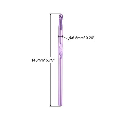 Aluminum Crochet Hook Knitting Needles for DIY Craft Yarn 10Pcs