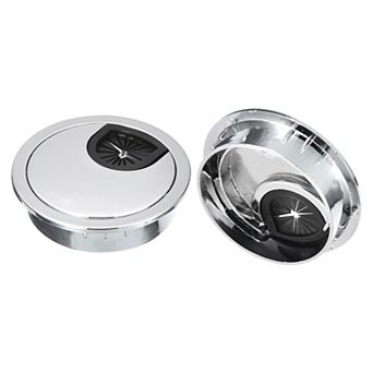 Cable Hole Cover, 2 pc ABS Desk Cable Wire Cord Grommet Hole Cover