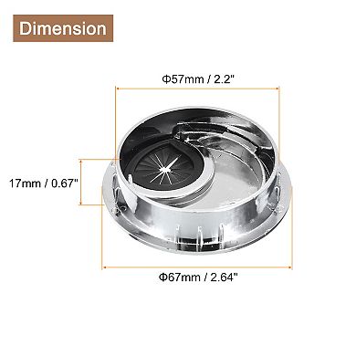 Cable Hole Cover, 2Pcs ABS Desk Cable Wire Cord Grommet Hole Cover