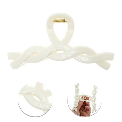Cable Hair Clips for Home White 1 Pc