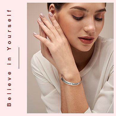 Bracelet Blanks 1/4 x 6inch, 16Pcs Bangle Blanks Cuff Bracelet Blanks Stainless Steel, 3 Colors