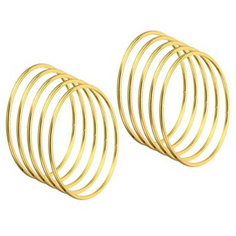 3 Inch Dream Catcher Rings, 20 pc Metal Macrame Wreath Floral Round Ring Hoop, Gold