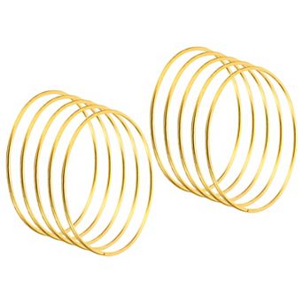 3.9 Inch Dream Catcher Rings, 20 pc Metal Macrame Wreath