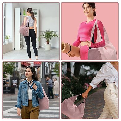 Duffle Bag for Travel Water Resistant with Adjustable Yoga Mat Holder