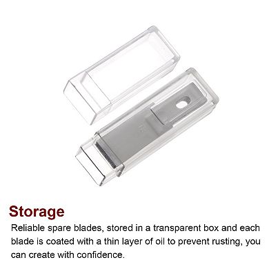 60 Pcs Exacto Knife Blades, Hobby Knife Replacement Blades Spare Precision Exacto Blades Refills