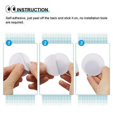 Wiggly Eyes with Self-Adhesive Googly Eyes 8Pcs Sticky Wiggle Fake Eyeball Plastic Eyes 3.9"