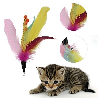 2 Pcs Cat Wand Replacement for Pet Cat Wand Refill Attachments