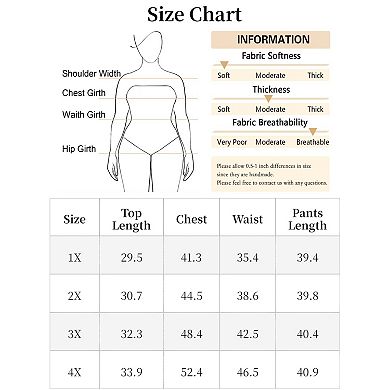 Women's Plus Size 2 Piece Square Neck Short Sleeve Bodysuit Top Wide Leg Pants Set Outfit Body Suit
