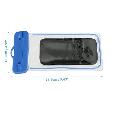 2 Pcs Luminous Mobile Waterproof Bag Universal Waterproof Case Compatible for Phone 4.92"x9.65"