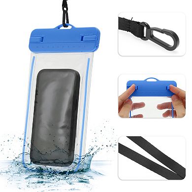 2 Pcs Luminous Mobile Waterproof Bag Universal Waterproof Case Compatible for Phone 4.92"x9.65"